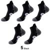 Men's Breathable Sweat-Absorbent Short Socks - Towel Bottom, Thickened for Running, Hiking, and Outdoor Sports