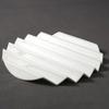 Ceramic Partition Dessert Dessert Plate Dish-setting of Supramolecular Cuisine Pure White Creativity Ceramic Profiled Tableware