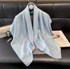 Spring Tencel Cotton Silk Scarf Fashion Classic Big Brand Style Square Scarf Shawl Women High-End Scarf Women
