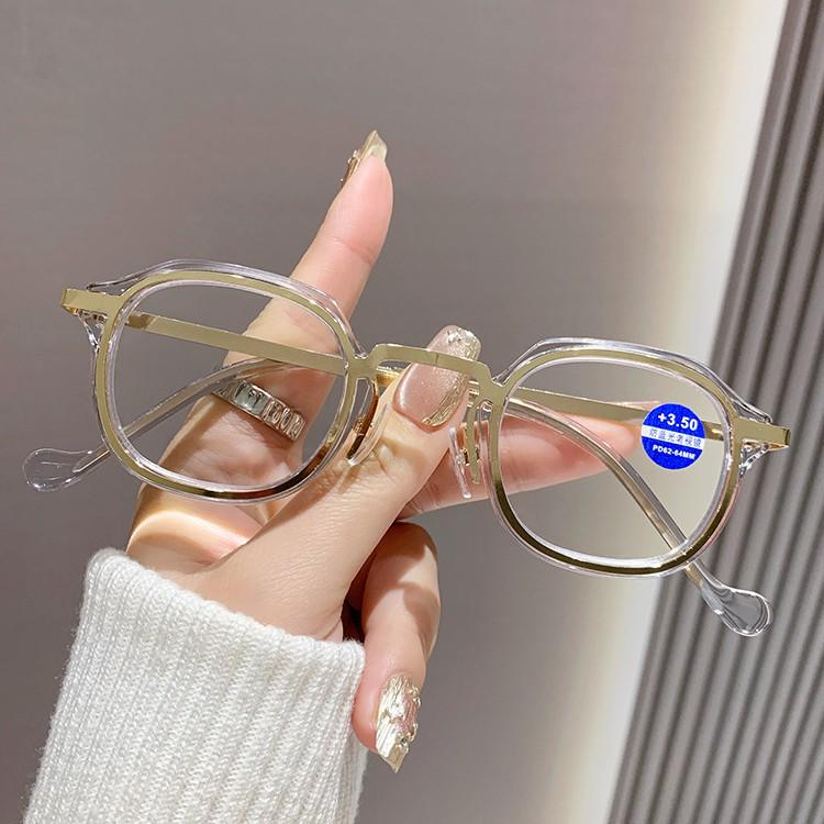 Anti-Blue Light Retro Round HD Reading Glasses