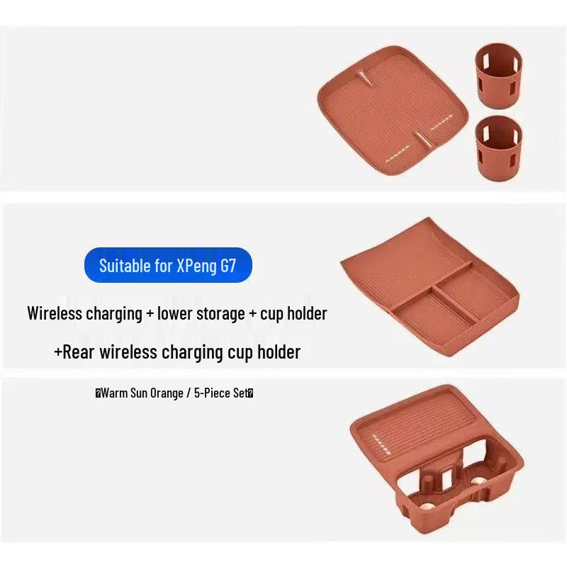 Xiaopeng G7 Central Console Scratch-Resistant Wireless Charging Pad & Storage Protector
