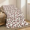 Leopard Print Throw Lightweight 240g Flannel Blanket Soft Skin-friendly for Summer Cooling