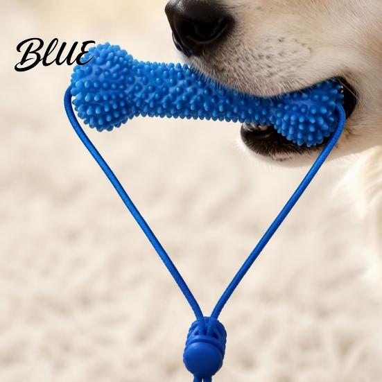 Small Medium And Large Dogs Dog Tooth Brushing Helper, Pet Dental Prop Chewable Toy, Dual-Action Canine Oral Back Molar Cleaning Toy Care Tool