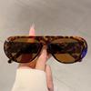 KAMMPT Stylish Leopard Designer Women Sunglasses Fashion Oval Outdoor Sun Glasses Black Trends