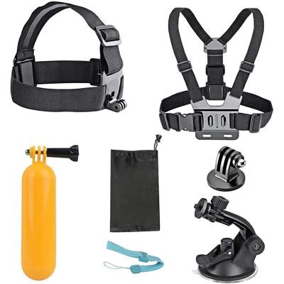 AKASO Action-Kamera Zubehör 7-in-1 Sportkamera Halterungs-Bundle Kompatibel mit EK7000 / EK7000 PRO / V50 X / Brave 4 / Brave 4 PRO / Brave 7 LE / Bra