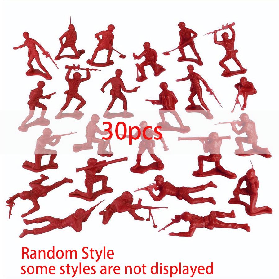 10/30/100pcs Mini Soldiers Model Sand Table Military Simulation Game Props for Party Indoor Decor Collection Birthday Gift XJM