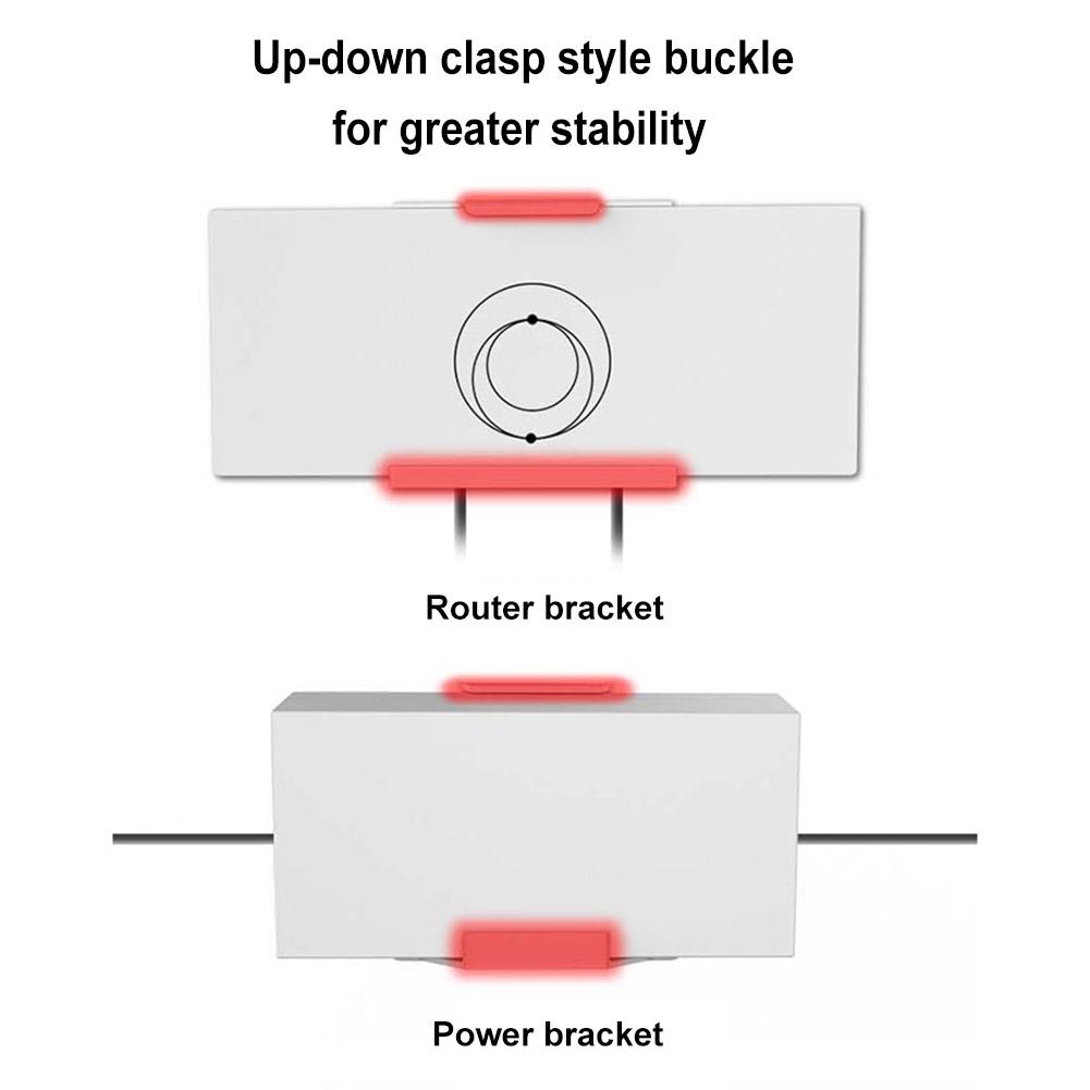 Router Power Bracket Set Wall Mounting Bracket Wall&Roof Installation Metal Kit Fit for StarLink Gen3/V3