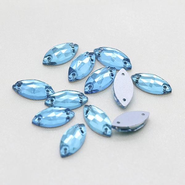Premium Flat-Bottomed Double-Hole Glass Sewing Drill and Rhinestone Stickers for DIY Clothing, Shoes, Hats, and Bags.