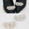 1PC Rhinestone Bride Wedding Shiny Clips Square Clamp Charm Buckle Shoe Decorations Clip