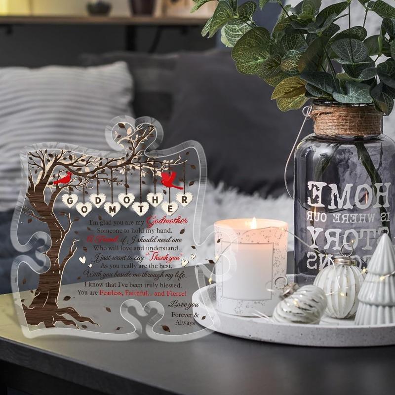 Godmother Acrylic Plaque - Heartfelt Thank You Gift for Godmama with Photography Utility