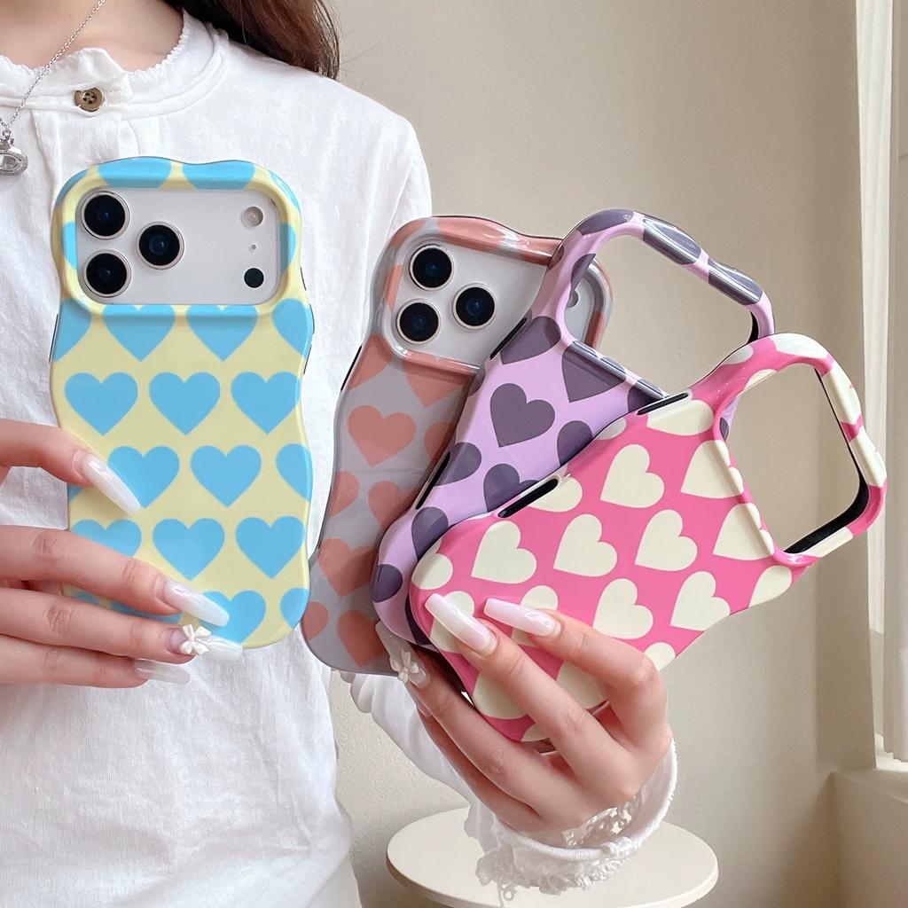 Foreign trade explosion full screen love protective case iPhone17PROMAX summer mobile phone case girls high value