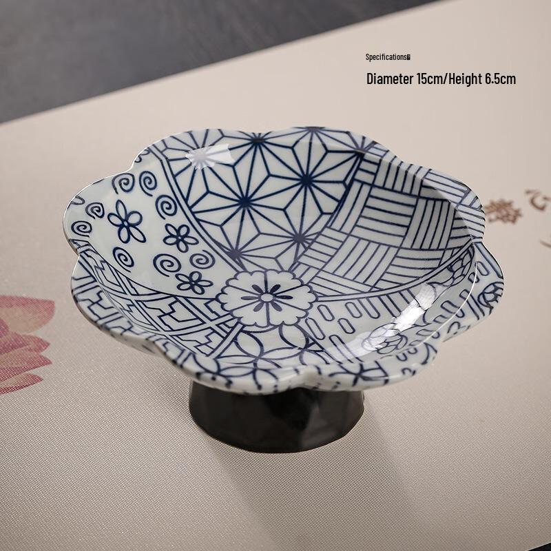 ZISIZ Ceramic Footed Fruit and Dessert Plate