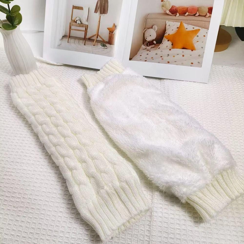 Twist Pattern Women Leg Warmers Double-Layered Ankle Warmer Stretchy Foot Covers Winter Season