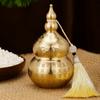 Mini Size Brass Feng Shui Gourd Chinese-Style Wealth-Bringing Gourd  Desktop Decoration