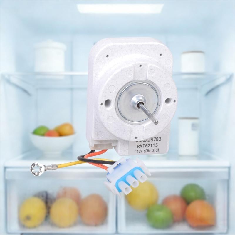 Quiet Refrigerator Fan Assembly for WR60X31522 WR60X28783 Precisions Cooling Component Freezer Condenser Motor