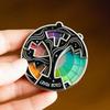 Farbiger Fidget Emaille Anstecker 20 Farben Fidget Rad Spinner für Künstler 3 in 1 Anstecker Schlüsselanhänger Magnet Abzeichen zur Angstlinderung