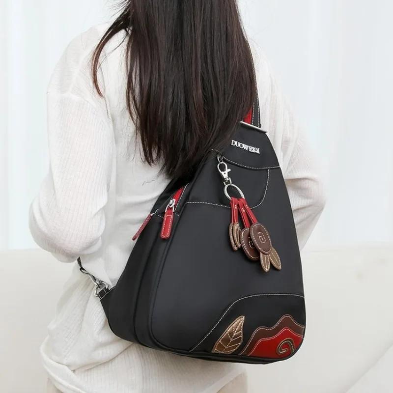 Casual Solid Nylon Designer Style Backpacks for Women 2026 High Quality Simple Versatile Commute Hot Trendy Sweet School Bags