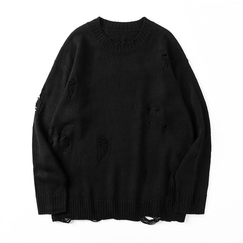 Maglione da Uomo a Manica Lunga con Girocollo Largo, Maglia, Moda High Street