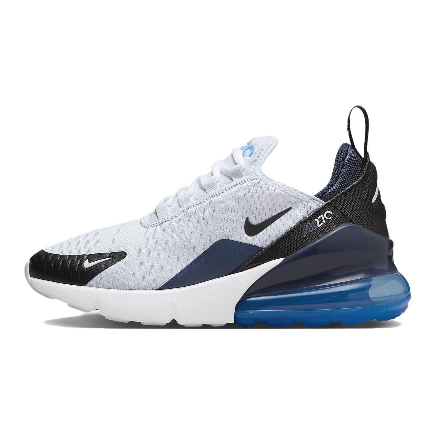 

New Nike Air Max 270 GS Football Grey Thunder Blue 943345-033 35.5