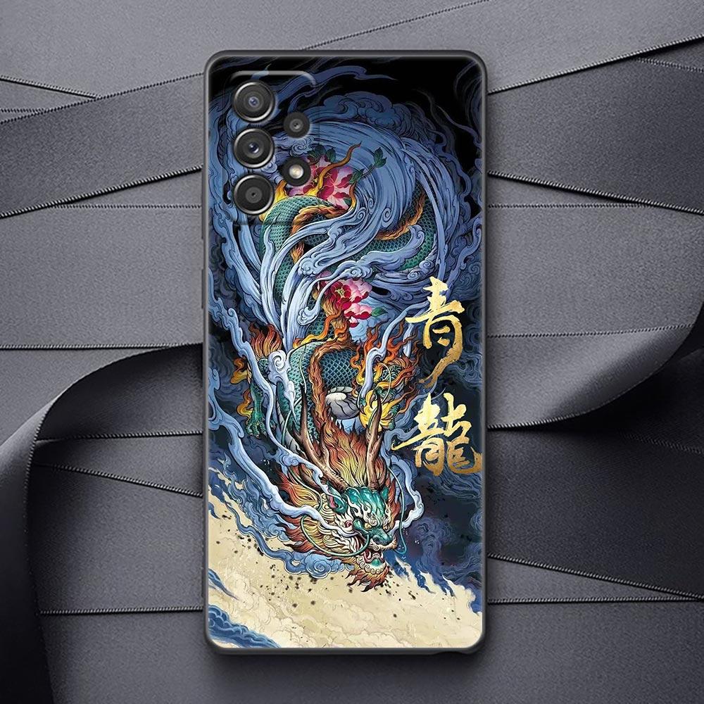 Zeichnung Drache Handyhülle Für Samsung Galaxy A32 A33 A31 A23 A22 A21S A13 A12 A11 A03 A02 Silikonhüllen Abdeckung Tiger Vögel Anime