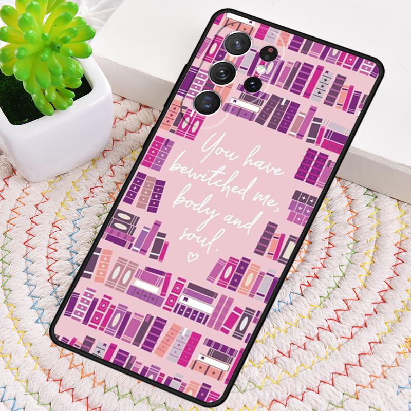 Library Bookish Silicone Phone Case For Samsung Galaxy Note 10 Pro S26 S25 S24 S23 S22 S21 Plus S25Ultra Capa Cover