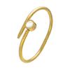 Roman Numeral Inlaid Stainless Steel Stone Bracelet - High-End Fashion Design