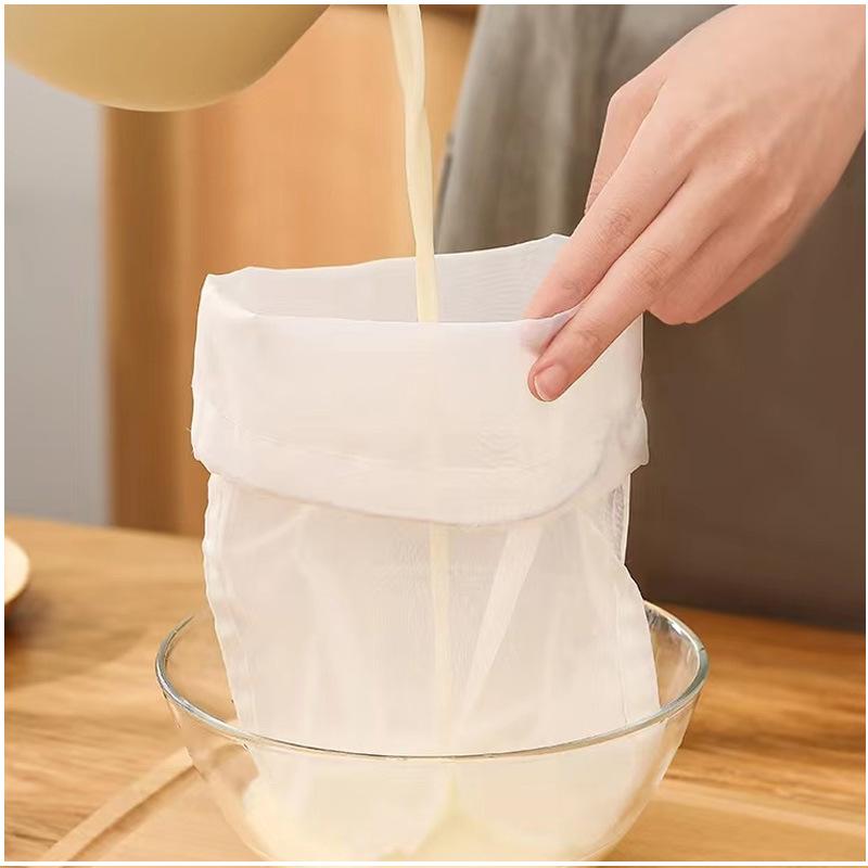 Homebrew Mesh Filter Bag for Brewing, Malt Boiling Wort Mash Strainer Tool, Nylon Food Strainer Bag, Wine, Soy Milk Filter, 1Pc
