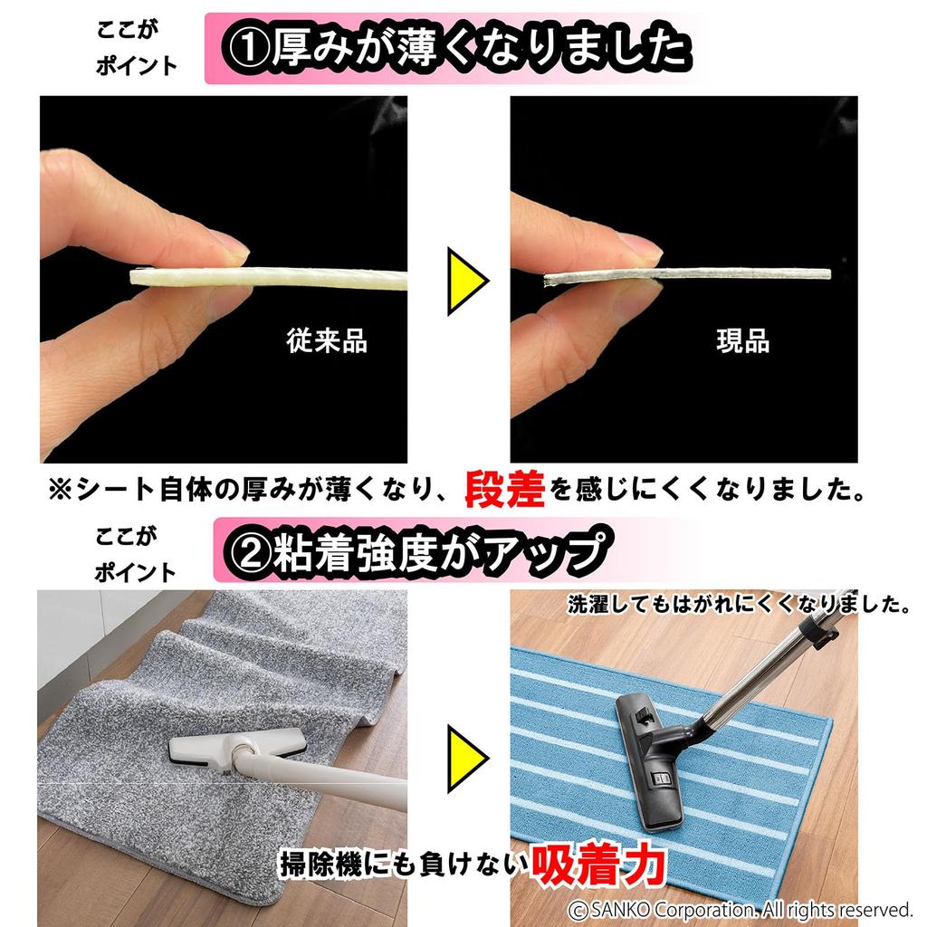 Sanko Kitchen Made In 8 Sheets Non-Slip Mats, Japan, Sheets, KY-92, Easy-to-Apply Non-Slip