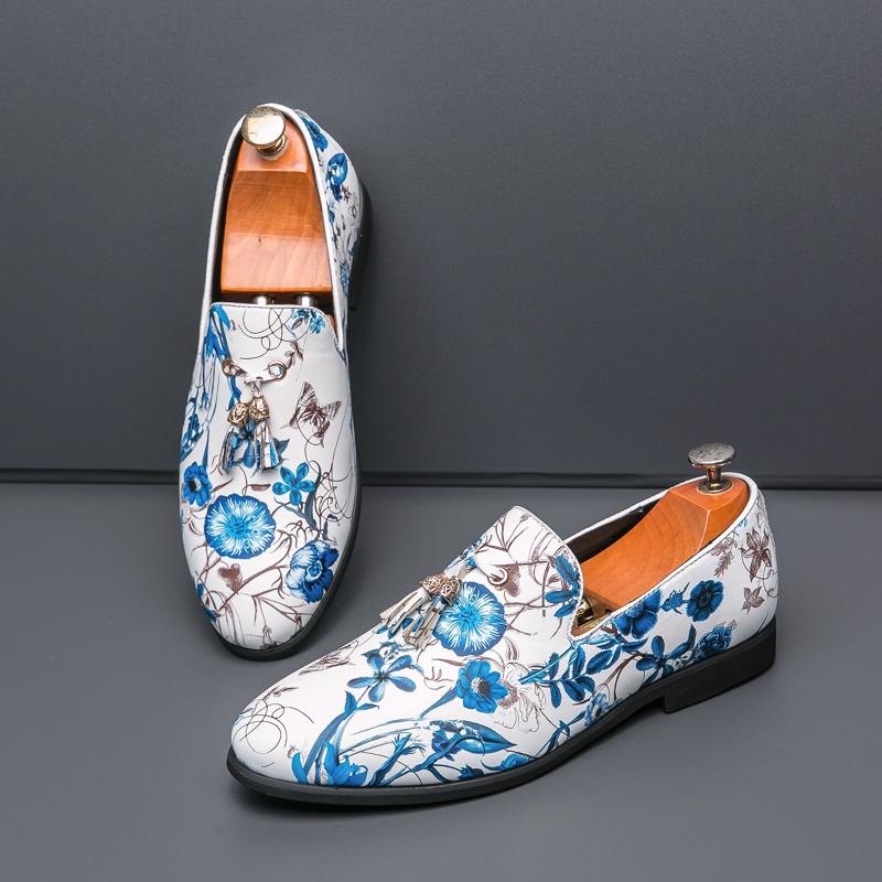 Fashionable Men Loafers Men One-legged Lightweight Breathable Designer Brand Leather Shoes Social Shoes Size 38-46 Men Shoes