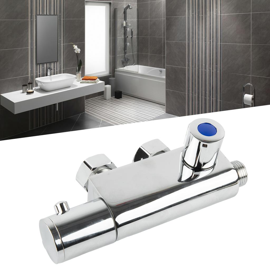 Bath Supplies Shower Mixer Valve 1 2 Hot Brass Cold Connectors For High Shower Mixer Valve Controlled Temperature