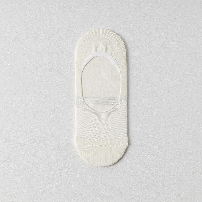 Ultra-invisible Thin Women's Boat Socks, Solid Color, Simple, Breathable, Sweat-absorbent, and No Heel Drop