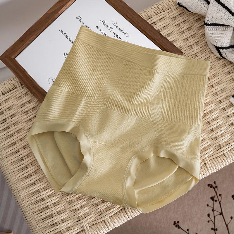 Female Spring and Autumn Sexy No Trace Breathable Belly Lift Hip High Waist Underwear