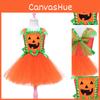 Cute Pumpkin Princess Dress For Girls Perfect For Halloween Cosplay!