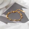 Double Layer Minimalist Bead Bracelet Fade Resistant Design For Girls And Best Friends Jewelry