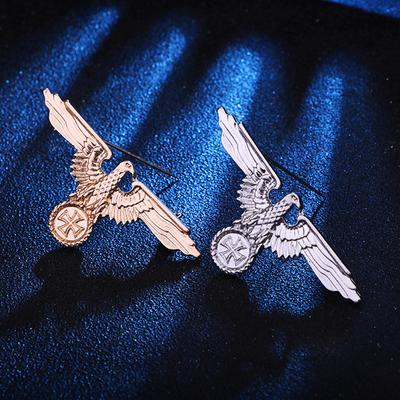 Cross Eagle Pin Cap Badge Jewelry Brooches Lapel Pins