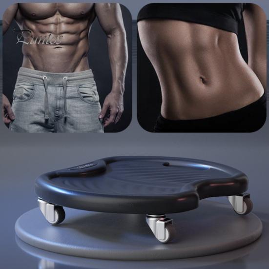 Abdominal Crunching Wheel Use Mute Strong Load-bearing Ergonomic Rotatable Gear Roller Tray Fitness Sliding for Home Workout