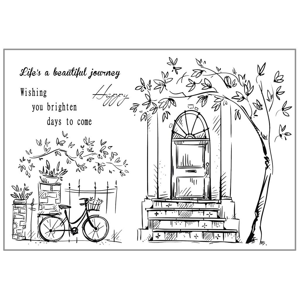 Beautiful Journey Transparent Clear Stamps for DIY Scrapbooking/Card Making 1
