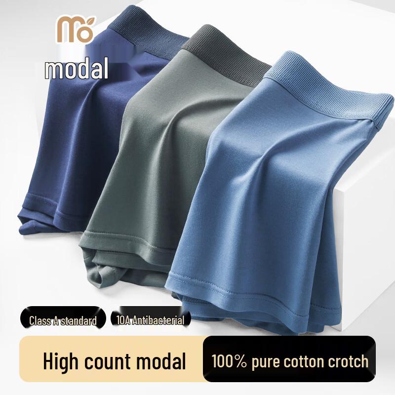 Men s Modal Antibacterial Seamless Boxer Briefs 2XL