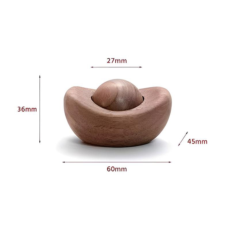 Wooden Ingot Scented Air Freshener Lucky Car Ornament Long Lasting Fragrance Desktop Office Use