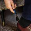 Leather Bag Elderly Person Folding Shoehorn PU Handle Portable Shoe Lifter Tool  Office