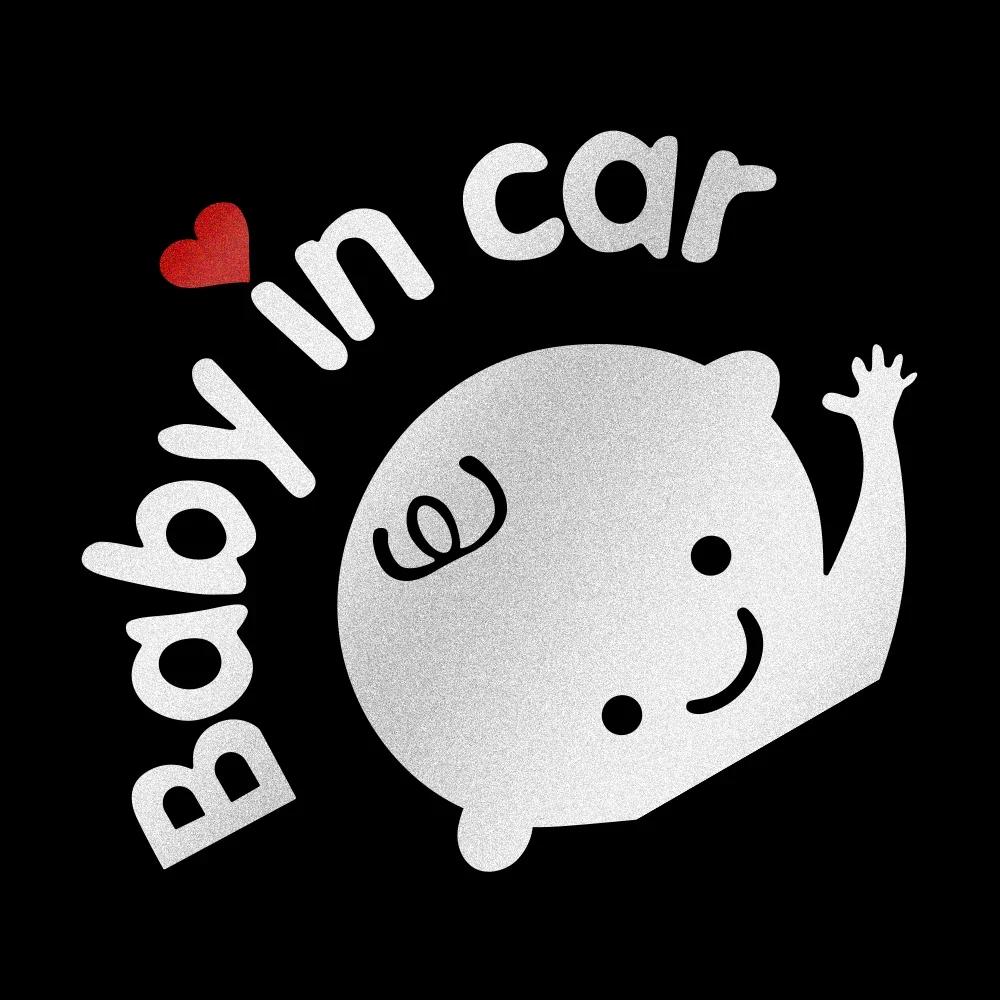 

Car Cartoon Funny KIDS BABY IN CAR Sticker Auto Window Glass Body Personalized Creative DIY Warning Sign Car Decoration