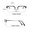 Fashion Half Frame Color Changing Night Vision Myopia Glasses UVProtection Goggles for Both Day and Night Use Men's Driving -4.0