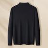 MONTAGUT Men's Wool Blend Embroidered Long Sleeve Polo Shirt