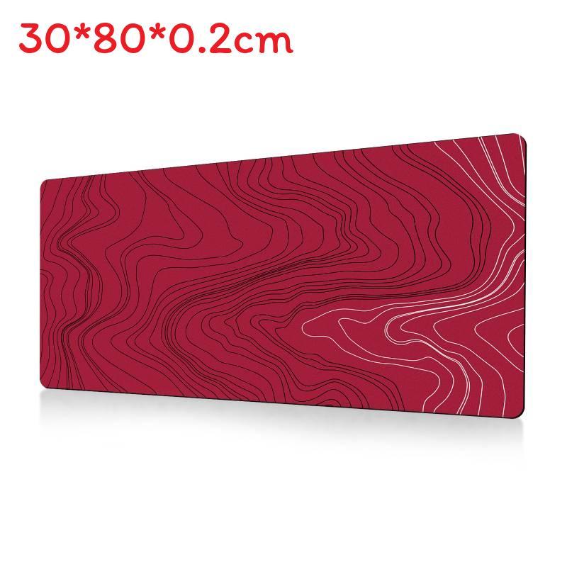 Ofis Masası Konforu İçin Kaymaz Yüzeyli Soyut Akışkan Büyük Mouse Pad