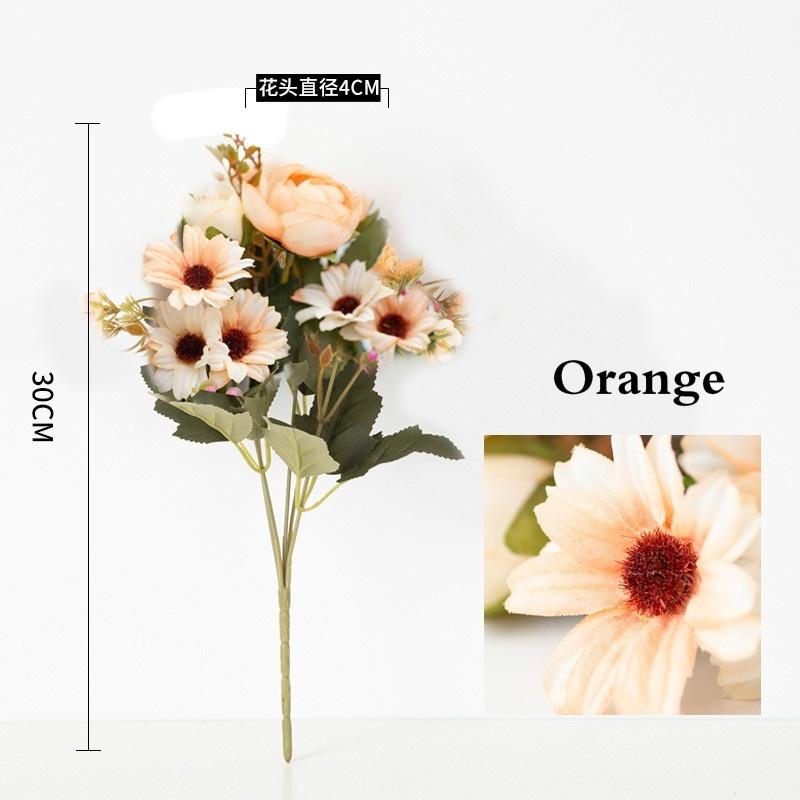 Artificial Flowers for Wedding Table Home Vase Decor Bouquet Fake Flowers Christmas Decorations