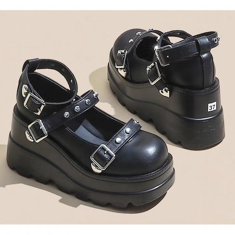 Fashion 2025 Brand Ladies Shoes Belt Buckle Women's High Heels Fashion Dress New Shallow Best Seller Plus Size Platform Mary Jane Shoes