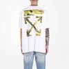 Off-White Acrylic Arrows Short Sleeve Over Tee White Men Tops OMAA038F191850100160