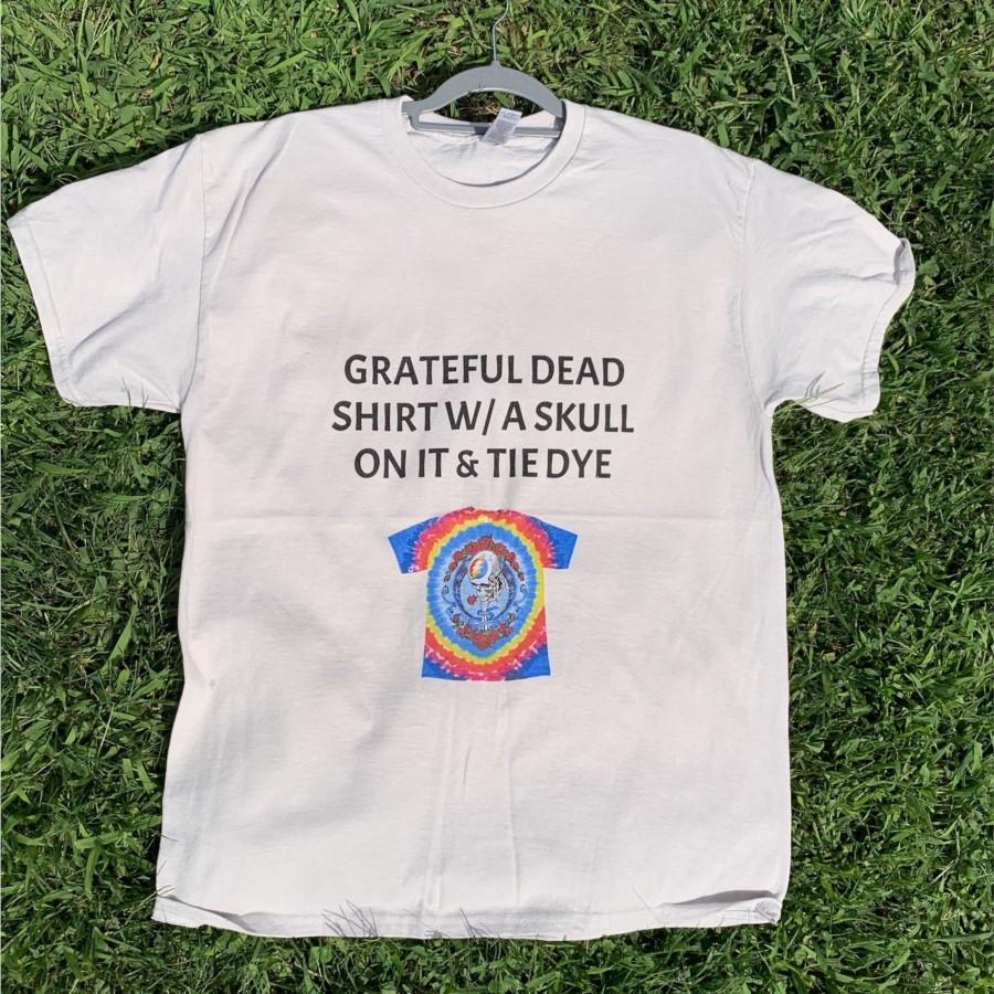 

Grateful Dead T shirt for Unisex Women Hiphop Streetwear Short sleeve Tops 100 Cotton TShirt 09152 S