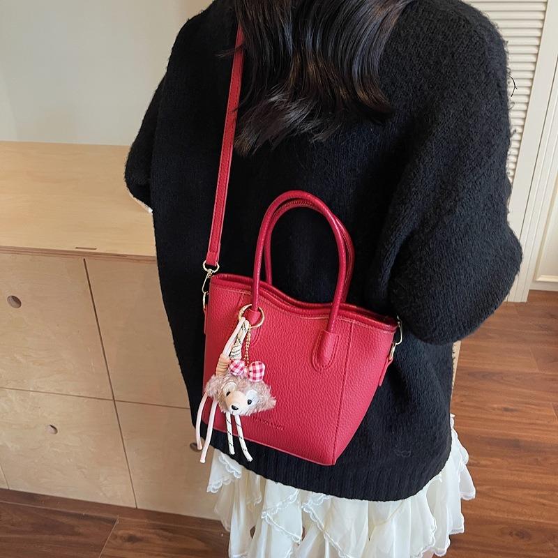 Popular small bag women's new versatile messenger bag high-end handbag bucket bag