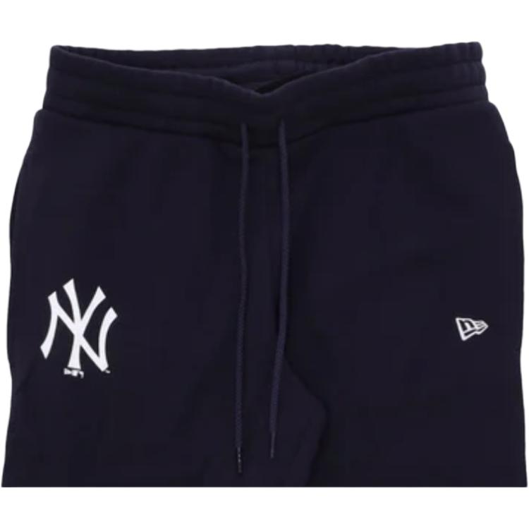 New Era MLB New York Yankees Basic Comfortable Simple Cuffed Casual Pants Men bottoms Navy-Blue White 60348309
